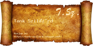 Tenk Szilárd névjegykártya