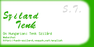 szilard tenk business card